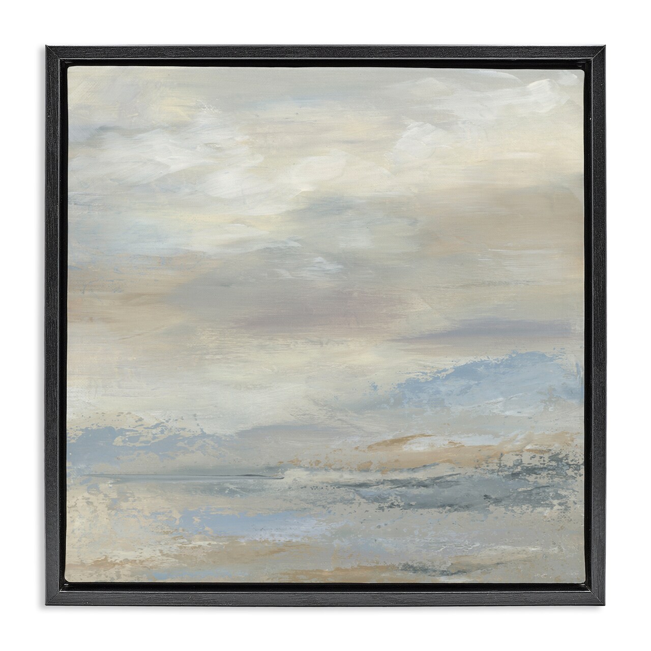 Stupell Industries Simple Touches Of Color Black Framed Floater Canvas Wall Art, design by Kristen Dalpiaz